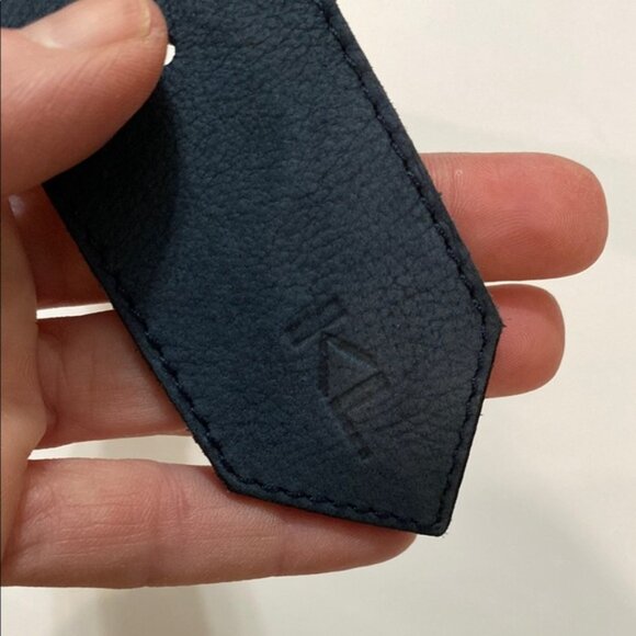 Karl Lagerfeld Suede belt Blue and Gold Statement Belt - Picture 10 of 14